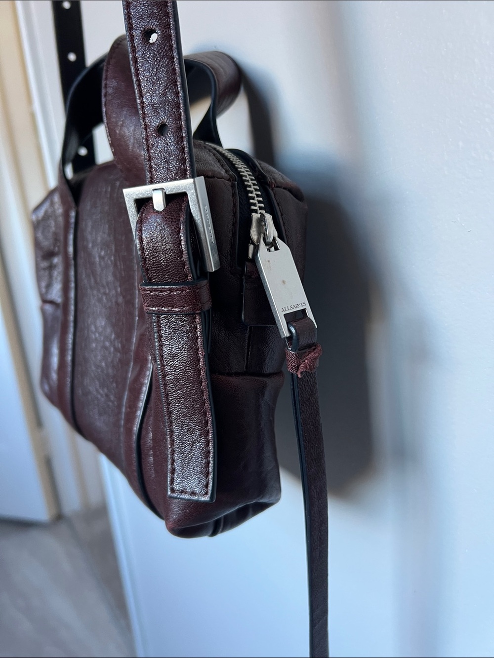 ALL SAINTS | Ares Compact Leather Cross Body - Picture 5 of 16